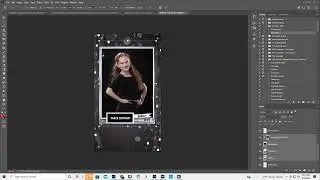 Resizing an 8x10 to a 2x3.5 with Photoshop, Etsy template from my store DanceTog
