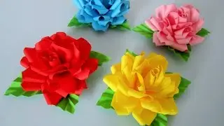 Rosen aus Notizzetteln. DIY