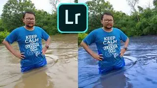 cara mengubah air yang kotor menjadi biru | di aplikasi Lightroom | simple dan mudah