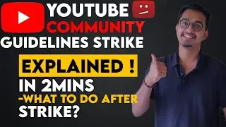 Receive 1 community guideline Strike | How to remove community guideline strike 2021