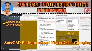 #2 | How to change The background Color / Theme / Screen Color in AutoCAD | using Option Command