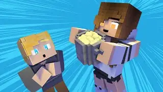 Dust tries Caramel's cook|Mine-Imator Animation| Minecraft