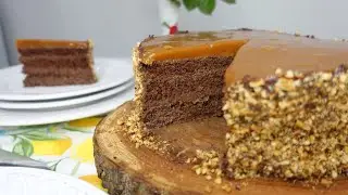 Tort cu Ciocolată și Caramel | La Flory în Bucătărie