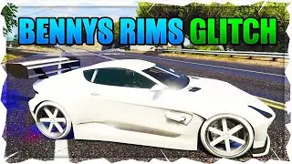 GTA 5 ONLINE - HOW TO PUT BENNYS WHEELS ON ANY CAR *GTA 5 ONLINE BENNYS RIMS GLITCH* PC 1,56*