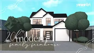 20K TWO STORY MODERN FARMHOUSE (NO-ADVANCED PLACING) | BLOXBURG SPEEDBUILD