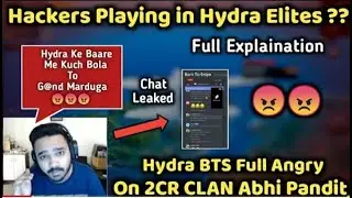 Hydra BTS Angry on 2cr clan Abhi Pandit 😡 |Full Explained Hydra BTS and All Members 😱 | Hydra Opp |