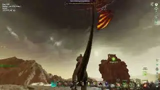 Ark Survival Ascended Alpha Dragon 2 man melee build - Official PVE