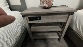 IDEALHOUSE End Table w/ USB Ports and Outlets with Drawer and Storage Shelves for Living Room Review