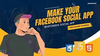 Building a Dynamic Facebook Social App Clone using HTML, CSS, and JS Tutorial