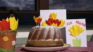 einfach selbstgemacht – Muttertagskarte mit Papierblüten
