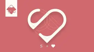 How to Create Letter S Logo with LOVE Shape in INKSCAPE - Shape Builder Tool