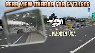 Rear View Mirror for Cyclist - Wearable Mount on Cap - Bike Peddler Take A Look