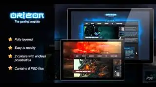Preview Orizon - The Gaming Template PSD Creative