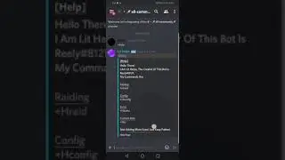 My discord bot commands *OMG*