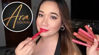 ARA COLOURS MATTE LIPSTICK by Ara Mina x Ever Bilena ( Review + Swatches ) Rach Galang