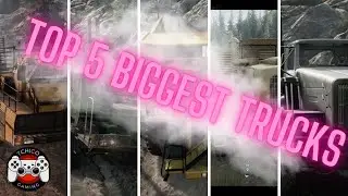 Snowrunner MODS :  TOP 5 des plus gros camions !