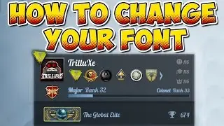 CS:GO - How to change your Font - Tutorial