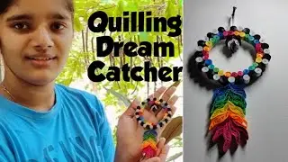 Quilling dreamcatcher # Quilling craft# CraftyBirds by Naina