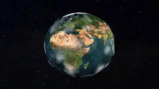 Blackmagic Fusion 8 Rendering: Orbiting Earth