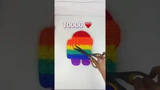 Cutting a HUGE Among Us Pop It?! 😮✂️ | Mrs. Bench 