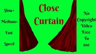 Close Green Screen Effect Video || Green Screen Curtain Down Effect || Green screen For Editing
