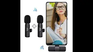 Microfone de Lapela sem Fio Duplo 2 em 1 p/Android Tipo C