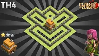 BEST TH4 BASE | TH4 BASE COPY LINK - CLASH OF CLANS