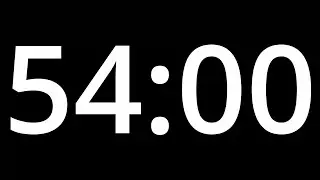 54 MINUTE TIMER with alarm - COUNTDOWN Clock Alarm