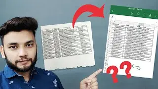 Convert any Image to Excel Data Sheet in Your Phone | Excel App Trick | Image to Excel Sheet| 