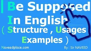 Be Supposed to In English Grammar | Meaning , Example