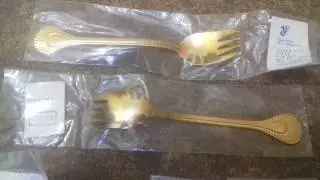 Вилка для торта Арт. МП-708121 Нейзильбер Золото 0,036 Таллинн Ювээл