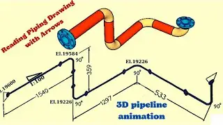Reading Piping Isometric Drawing with Arrows