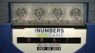 Midday Numbers Game Drawing: Sunday, September 22, 2013