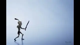 Cool 3d fight animation with swords