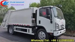 Isuzu ELF 8cbm rear loading waste rubbish trash refuse garbage compactor truck