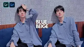How To Edit Blue and Beige Photo | Aesthetic Blue Lightroom preset free download