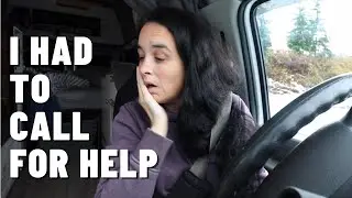 GETTING STUCK WITH MY VAN / I had to call for some help / Winter van life
