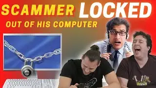 We REVERSE HACKED a Scammer and LOCKED His Computer!