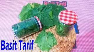 Tuzsuz Susuz Yaprak Saklama Yöntemi | Kuru Asma Yaprağı Basma Tarifi