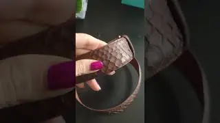 Ремень из кожи питона