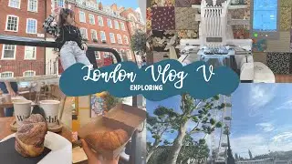 london diary ✈️ exploring: custom bag, london eye, croissants, studying…