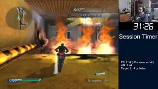 "Train Chase" 00 Agent in 2:12 - 007 Everything or Nothing Level Speedrun