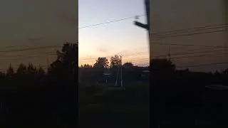 Закат из окна поезда #shorts #рекомендации #закат