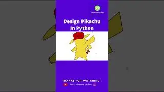 How to draw Pikachu using Python | Digital drawing using Python | The Stylish Coder