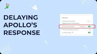 Delaying Apollos response