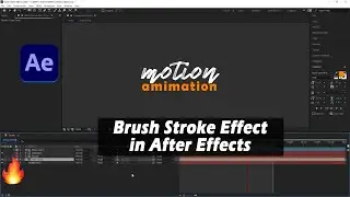 ✅After Effects Tutorial | Brush Stroke Text Effect in After Effects🔥