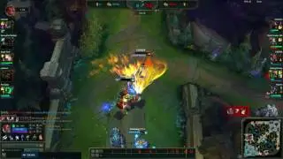 Lucian 1v4 quadra kill