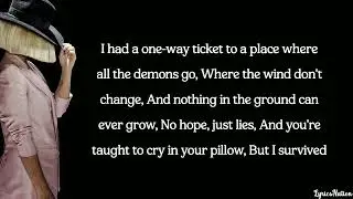 Sia - Alive (lyrics)
