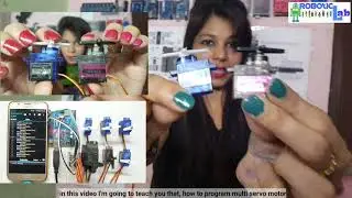 multi servo program by arduino with android mobile