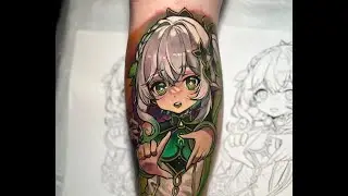 Genshin Impact Fan Shows Stunning Tattoos of Nahida, Hu Tao, and Klee